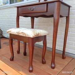 美品 ドレッサー 化粧台 化粧デスク 鏡台の画像