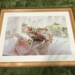 決まりました)フジカラー木製額縁　ワイド四切新品4個＋2個