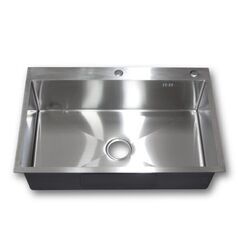 80x50x26cmステンレス一槽キッチン手板金シンク　新品　S...