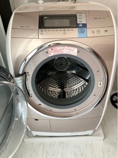 日立ドラム式洗濯乾燥機ヒートリサイクル　シャンパンゴールド