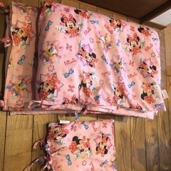 受渡決定　昼寝布団　ミニーちゃん　保育園　袋付き
