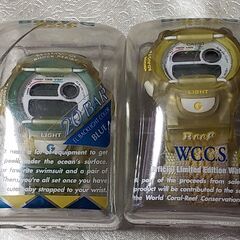 カシオ　Baby-G　Reef　20気圧防水　青と黄色の画像