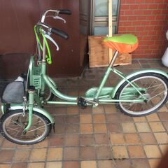 【ジャンク】前三輪自転車グリーン20インチ