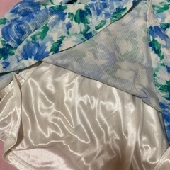 爽やか　珍しいミッシュマッシュ水色デザイン　ワンピース　可愛すぎの画像