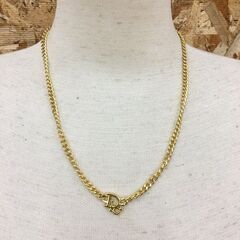 Wa111　Dior　ゴールドネックレス　ロゴ