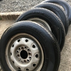 最終値下げ！夏タイヤ訳ありR12 ホイル付4本