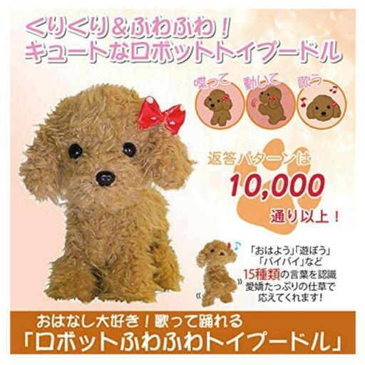 歌って踊れる 「お喋りふわふわトイプードル」