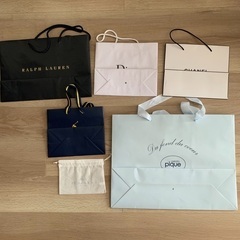 【お値下げ】ブランド　ショッパー6枚セット　シャネル、ディオール、ポロ、ラルフローレン、コーチの画像