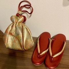 【美品】着物用バック・ぞうりセット