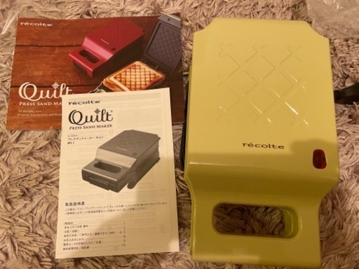 未使用　レコルト　ホットサンドメーカー