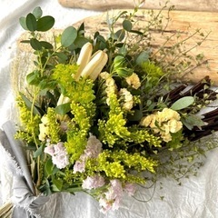 グリーンの癒されスワッグ