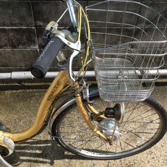 SANYO ENACLE/電動アシスト自転車△26インチ/3段変速/電動自転車/充電器有り/走行確認/現状品の画像