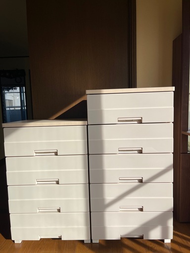 アイリスオーヤマ　ウッドトップチェスト2点 (引き取り限定)