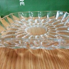 レトロ！HOYAガラス皿　新品未使用品の画像