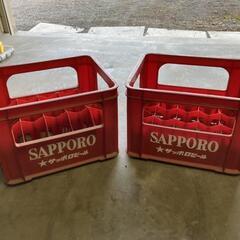 SAPPORO瓶ビールのケース　２個