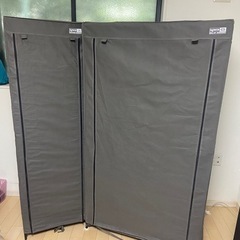 （取引中）収納ラック ワードローブ シューズラック SLOWER スロウワー ROLL-UP WARDROBE Franco カバー付き の画像