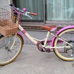 女の子 22インチ 自転車