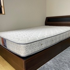 最終値下げ アンネルベッド(マットレス付、セミダブルサイズ)