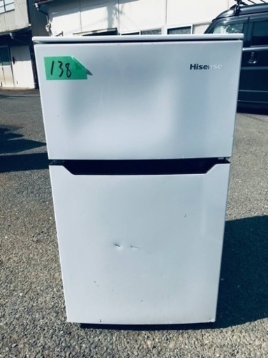 ✨2017年製✨138番 Hisense✨2ドア冷凍冷蔵庫✨HR-B95A‼️