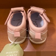 【新品未使用】15cm スニーカー 子供靴くすみピンクの画像