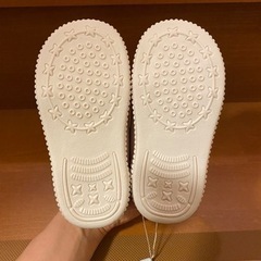 【新品未使用】15cm スニーカー 子供靴くすみピンクの画像