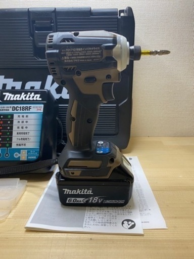 中古　マキタ　TD171 18V 充電式インパクトドライバ　セット