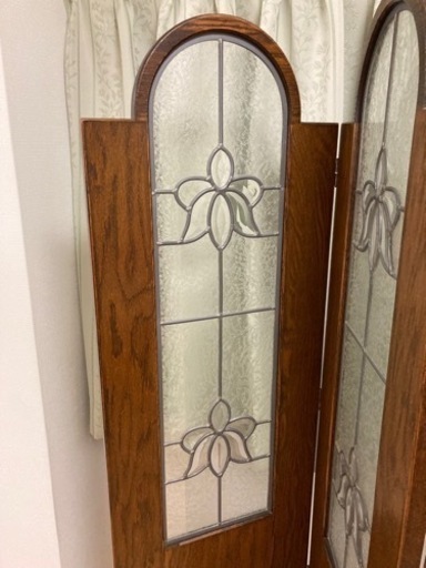 秋山木工　職人堅木　Burugge パーティション　衝立三連