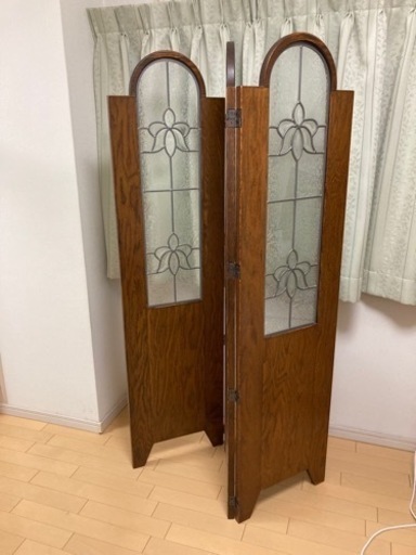 秋山木工　職人堅木　Burugge パーティション　衝立三連