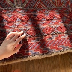 ヴィンテージラグ】マシュワニ族 絨毯 131×131cm