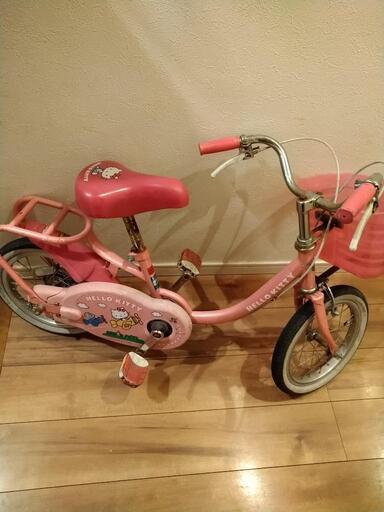 自転車　キティ　14インチ　タイヤブリジストン