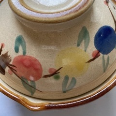土鍋2個　花柄の画像