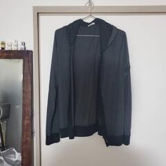 メンズ カーディガン 黒の画像