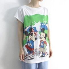 両面プリント ミッキーマウス 半袖 Ｔシャツの画像