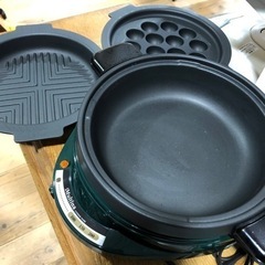 未使用品　蓋なし　グリルパン　3点セット　深型鍋　焼肉プレート　...