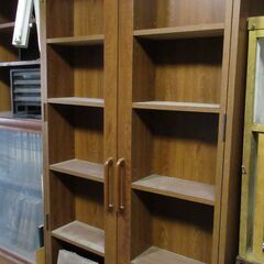 前面観音開き書庫　本棚