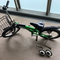 キッズ自転車 16インチ　中古　男の子用　コマ付
