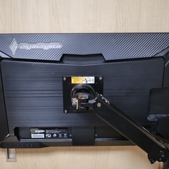 ゲーミングモニター 27インチ　165Hz対応　GigaCrysta EX-LDGC271HTB　モニターアーム付き（スタンド無し）の画像