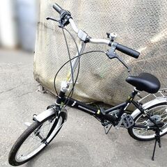 ■折りたたみ自転車◇オフロードコレクション 黒 20インチ 6段...