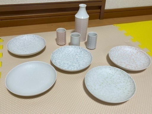 【新品】miyama コモ 取皿5枚セット＆サーン 酒器セット