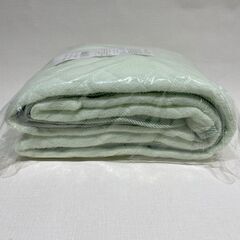 未使用品 敷パッド シングル パイル地 グリーン 100×200cm 寝具 Cの画像