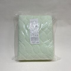 未使用品 敷パッド シングル パイル地 グリーン 100×200...