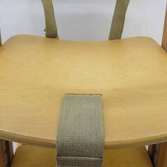 ss3658　北川木工　ミーブル　ローハイチェア　ナチュラル　木製　木製ローチェア　ベビーチェア　ガード付き　食事用いす 　　　　　高さ調整可　ベビー用品　赤ちゃん用イスの画像