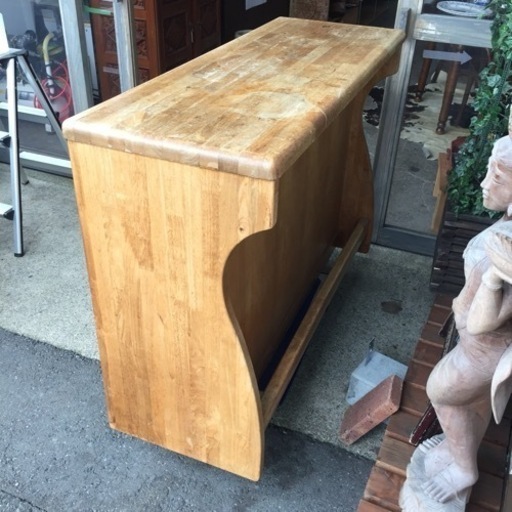 ▼△ビンテージ マリーバー ウッドカウンター キッチンボード 無垢材 △▼AK530 ▽△ビンテージ マリーバー ウッドカウンター キッチンボード 無垢材