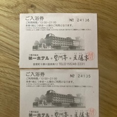 十勝川温泉豊州亭.入浴券2枚セット