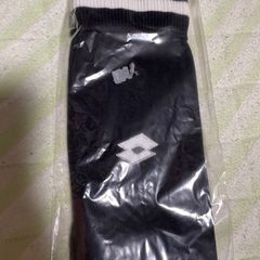 サッカーストッキング黒　lotto 25〜27cm