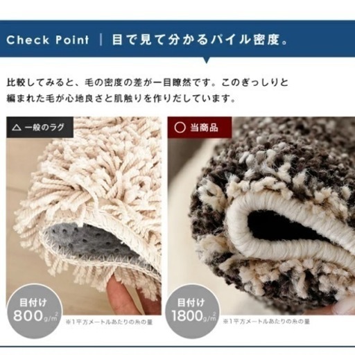 未使用　ラグマット　北欧テイスト
