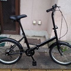 20吋 折り畳み自転車 シングル/ブラック