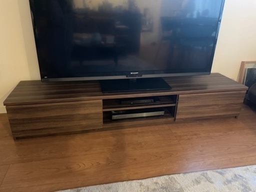 [受け渡し予定済み]テレビ台　〜60インチまで目安　木目