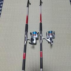 決まりました😅♯釣具♯釣竿♯ﾘｰﾙ 竿2本ﾘｰﾙ2個ｾｯﾄ