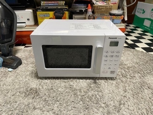 【リサイクルサービス八光　田上店　安心の3か月保証　配達・設置OK】パナソニック オーブンレンジ 電子レンジ 16L シンプルデザイン ヘルツフリー ホワイト NE-KA1-W